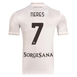 SSC Napoli Neres 7 Uitshirt 2025-2026 Voetbaltenue
