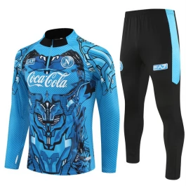 SSC Napoli Trainingssweaterpak 2025-26 - 1-4 Zip Blauw