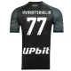 SSC Napoli Voetbaltenue Kvaratskhelia 77 2023-2024 Third Shirt