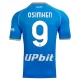 SSC Napoli Voetbaltenue Osimhen 9 2023-2024 Thuisshirt