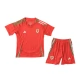 Wales Thuisshirt Kids 2024 Voetbaltenue