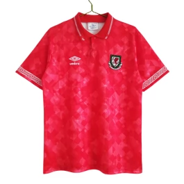 Wales Voetbaltenue Retro 1990-1992 Thuisshirt
