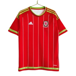 Wales Voetbaltenue Retro 2015 Thuisshirt