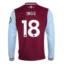 West Ham United Ings 18 Thuisshirt 2024-2025 L/S Voetbaltenue