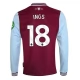West Ham United Ings 18 Thuisshirt 2024-2025 L/S Voetbaltenue