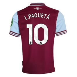 West Ham United L.Paquetá 10 Thuisshirt 2024-2025 Voetbaltenue