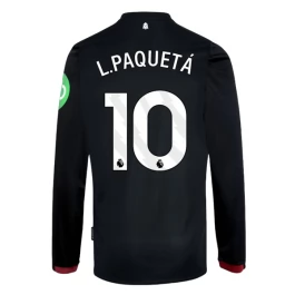 West Ham United L.Paquetá 10 Uitshirt 2024-2025 L/S Voetbaltenue