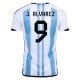 WK 2022 Argentinië Voetbaltenue J.Alvarez 9 Thuisshirt