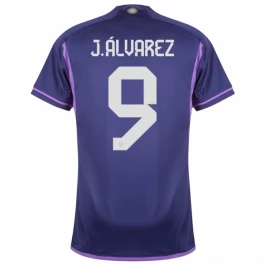 WK 2022 Argentinië Voetbaltenue J.Alvarez 9 Uitshirt