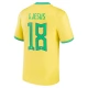 WK 2022 Brazilië Voetbaltenue G.Jesus 18 Thuisshirt