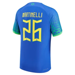 WK 2022 Brazilië Voetbaltenue Martinelli 26 Uitshirt