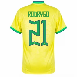 WK 2022 Brazilië Voetbaltenue Rodrigo 21 Thuisshirt