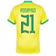 WK 2022 Brazilië Voetbaltenue Rodrigo 21 Thuisshirt