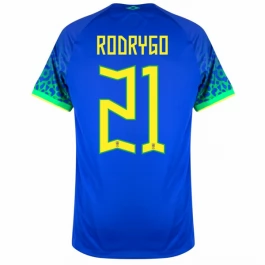 WK 2022 Brazilië Voetbaltenue Rodrigo 21 Uitshirt