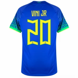WK 2022 Brazilië Voetbaltenue Vini Jr 20 Uitshirt