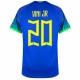 WK 2022 Brazilië Voetbaltenue Vini Jr 20 Uitshirt