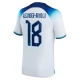 WK 2022 Engeland Voetbaltenue Alexander-Arnold 18 Thuisshirt