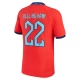WK 2022 Engeland Voetbaltenue Bellingham 22 Uitshirt