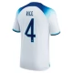 WK 2022 Engeland Voetbaltenue Rice 4 Thuisshirt