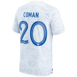 WK 2022 Frankrijk Voetbaltenue Coman 20 Uitshirt
