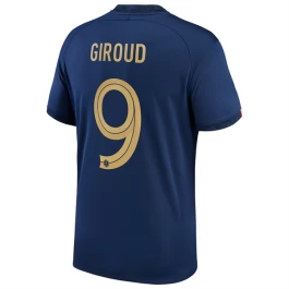WK 2022 Frankrijk Voetbaltenue Giroud 9 Thuisshirt