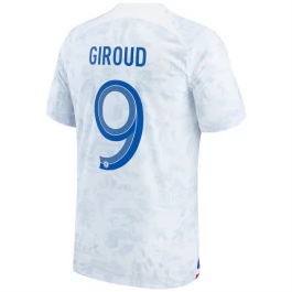 WK 2022 Frankrijk Voetbaltenue Giroud 9 Uitshirt