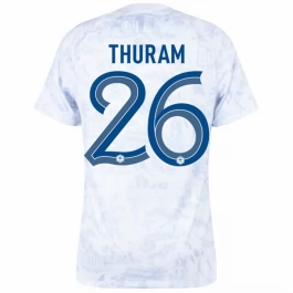 WK 2022 Frankrijk Voetbaltenue Thuram 26 Uitshirt