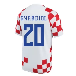 WK 2022 Kroatië Voetbaltenue Gvardiol 20 Thuisshirt