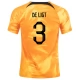 WK 2022 Nederland Voetbaltenue De Ligt 3 Thuisshirt