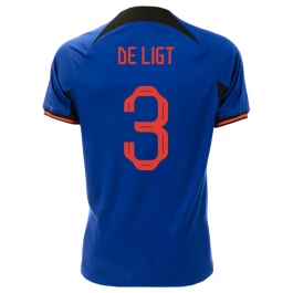 WK 2022 Nederland Voetbaltenue De Ligt 3 Uitshirt