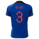 WK 2022 Nederland Voetbaltenue De Ligt 3 Uitshirt