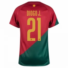 WK 2022 Portugal Voetbaltenue Diogo J. 21 Thuisshirt