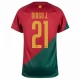 WK 2022 Portugal Voetbaltenue Diogo J. 21 Thuisshirt