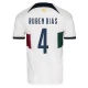 WK 2022 Portugal Voetbaltenue Rúben Dias 4 Uitshirt