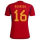 WK 2022 Spanje Voetbaltenue Rodrigo 16 Thuisshirt