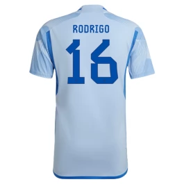 WK 2022 Spanje Voetbaltenue Rodrigo 16 Uitshirt