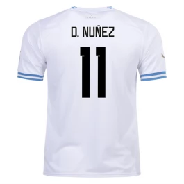 WK 2022 Uruguay Voetbaltenue D.Nunez 11 Uitshirt