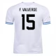 WK 2022 Uruguay Voetbaltenue F.Valverde 15 Uitshirt