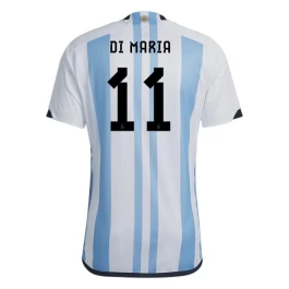 WK voetbal 2022 Argentinië Di María 11 Thuisshirt