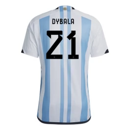 WK voetbal 2022 Argentinië Dybala 21 Thuisshirt
