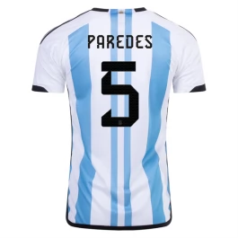 WK voetbal 2022 Argentinië Paredes 5 Thuisshirt
