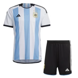 WK voetbal 2022 Argentinië Thuisshirt Kids