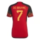 WK voetbal 2022 België De Bruyne 7 Thuisshirt