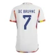 WK voetbal 2022 België De Bruyne 7 Uitshirt
