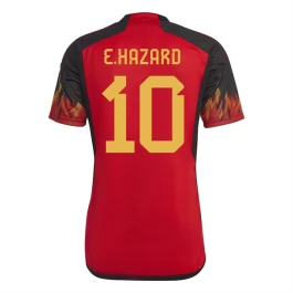 WK voetbal 2022 België Hazard 10 Thuisshirt