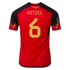 WK voetbal 2022 België Witsel 6 Thuisshirt