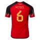 WK voetbal 2022 België Witsel 6 Thuisshirt