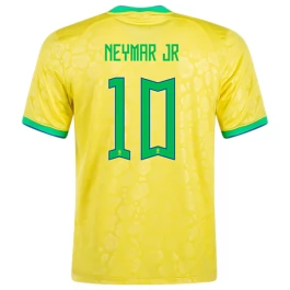 WK voetbal 2022 Brazilië Neymar Jr 10 Thuisshirt