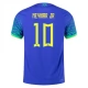 WK voetbal 2022 Brazilië Neymar Jr 10 Uitshirt