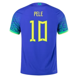 WK voetbal 2022 Brazilië Pele 10 Uitshirt